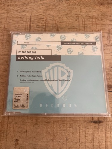 Madonna nothing fails cd - nothing,